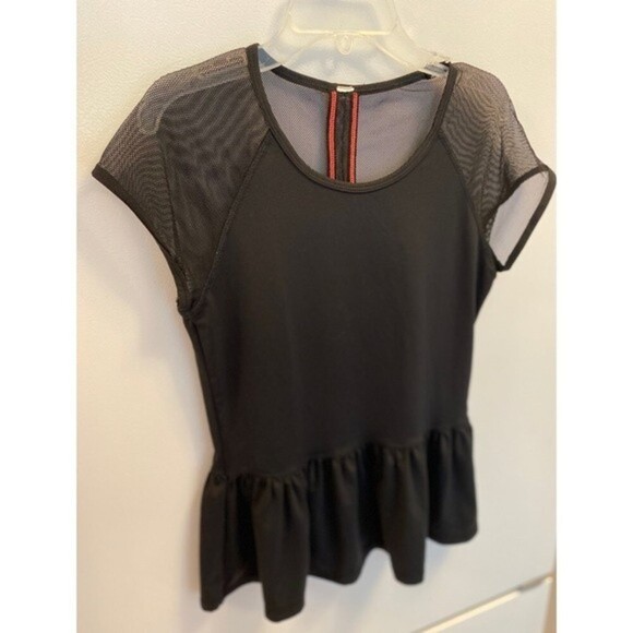 American Eagle AE Black Peplum Top - Picture 3 of 5